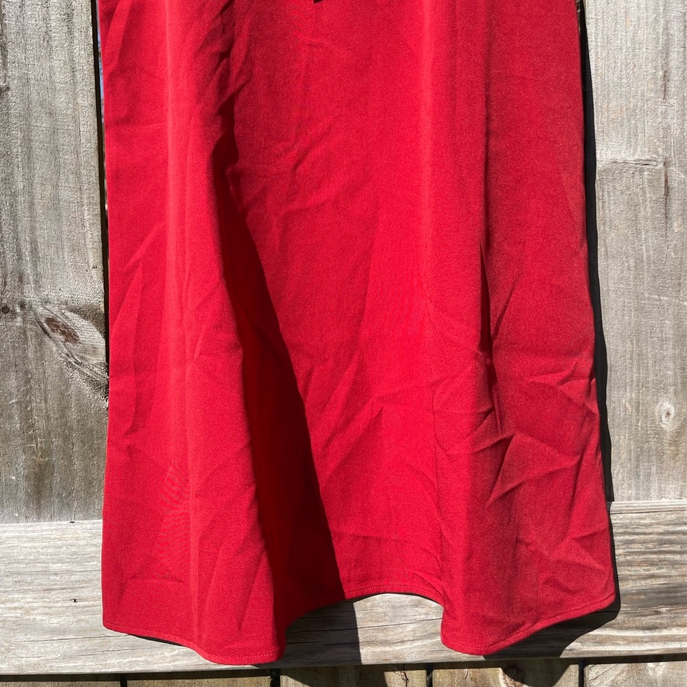 Mud Pie Red Ruffle Neck Mini Dress - Picture 3 of 10